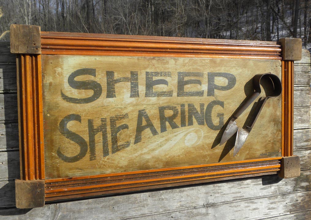 Sheep Shearing sign.