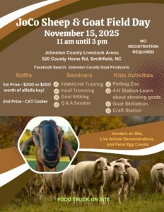 Cover photo for JoCo Sheep & Goat Field Day